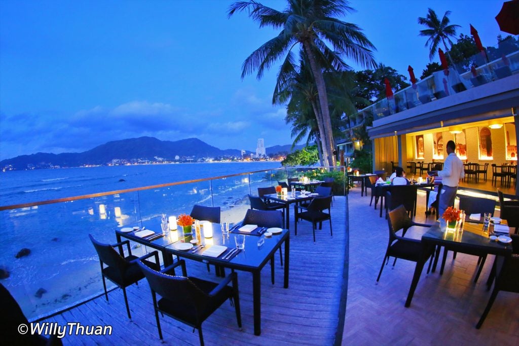 The terrace of La Gritta Restaurant in Patong Beach