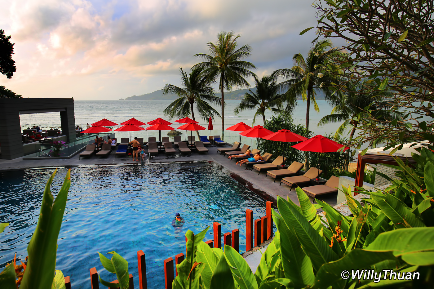 The upper pool at Amari Phuket