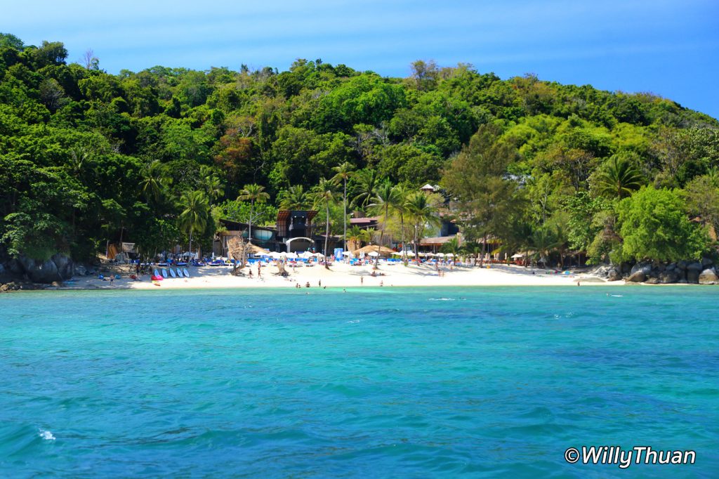 Paradise Beach seen from the sea