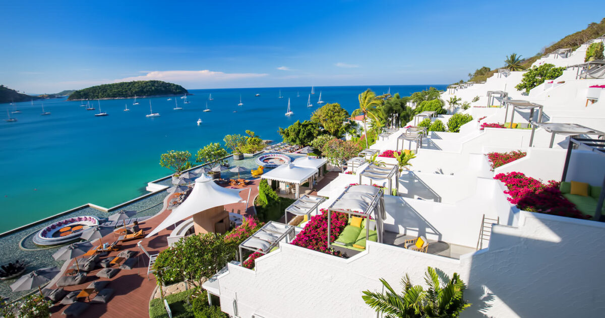 The Nai Harn Phuket is a luxury hotel in the very south of the island.