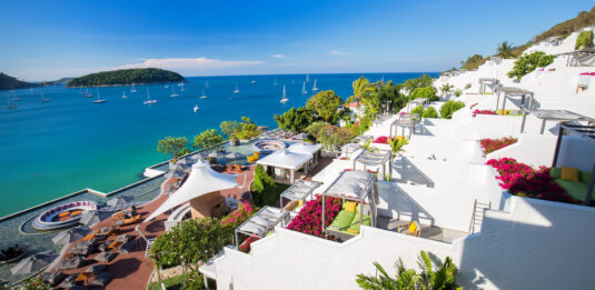 The Nai Harn Phuket is a luxury hotel in the very south of the island.