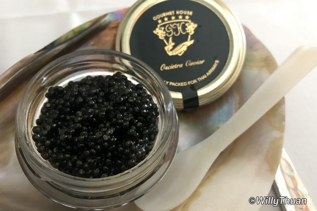 thai airways first class caviar1