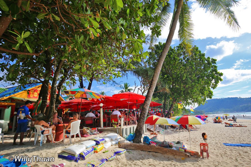 Eating on the beach of Patong