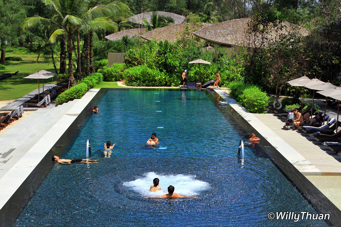 The main pool at the hotel