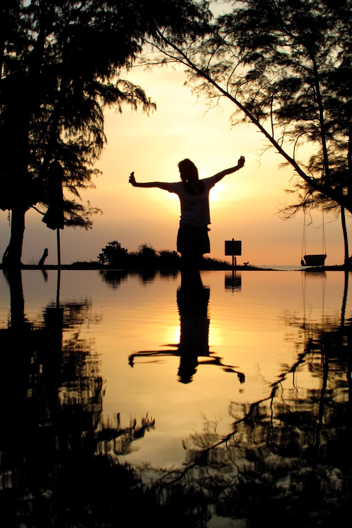 Sunset in Mai Khao Beach Sunset in Mai Khao Beach