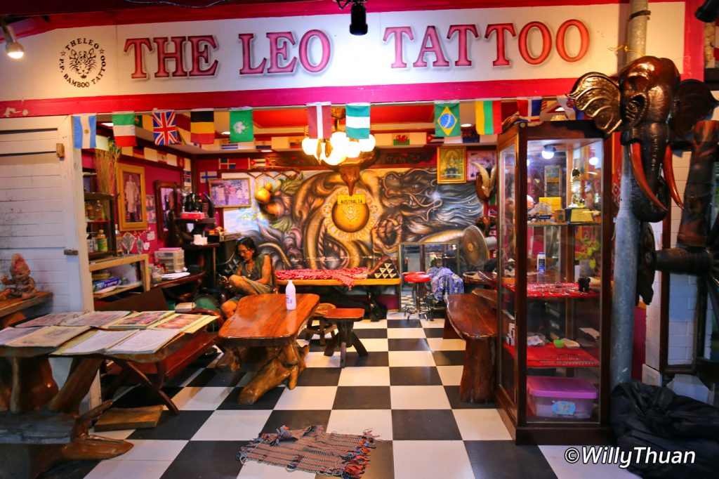Tattoo shop in Phi Phi Island