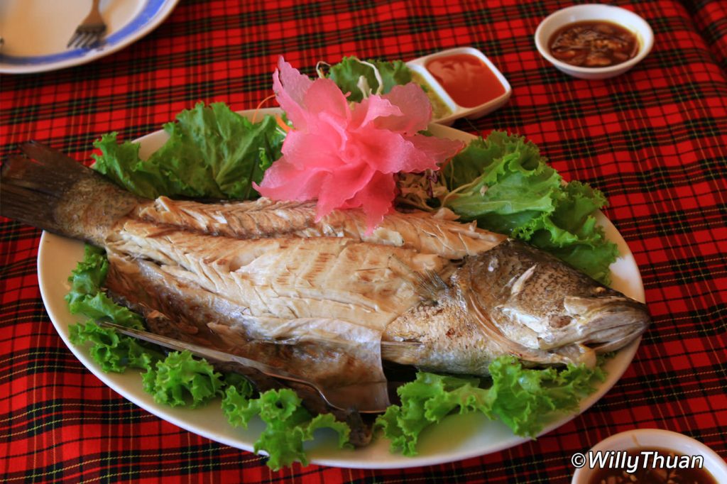 Steamed fish at Pak Nam seafood in Phuket Town