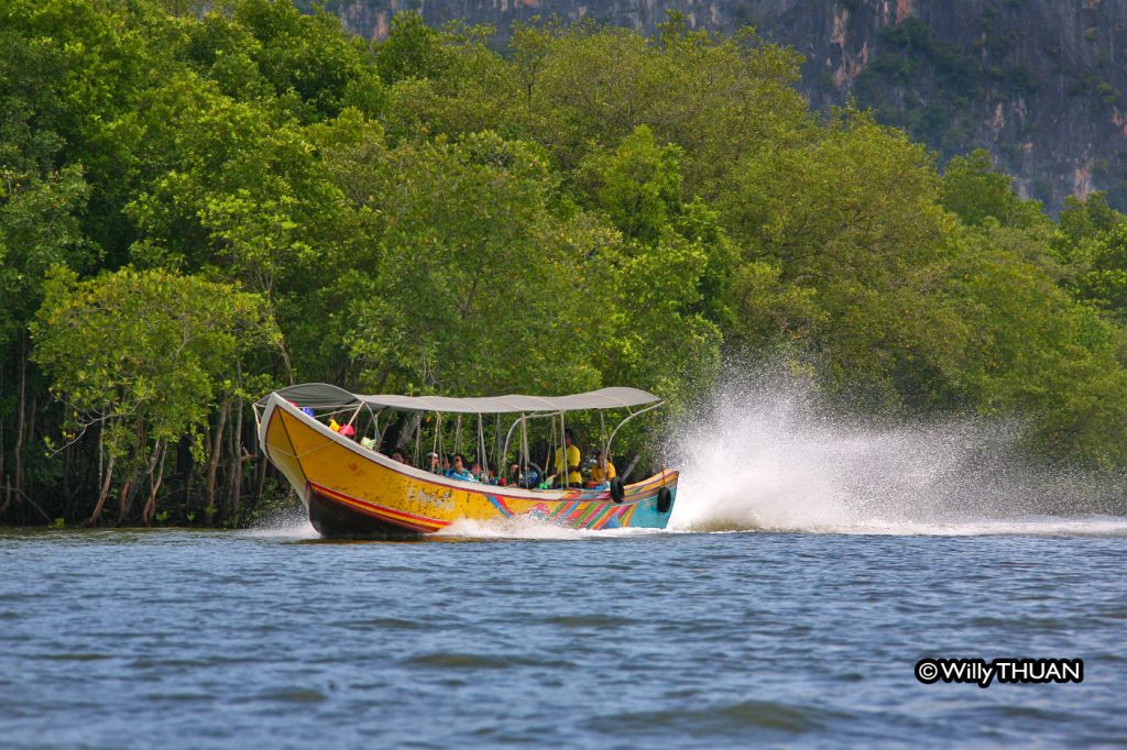 Going to Koh Panyi by longtail boat