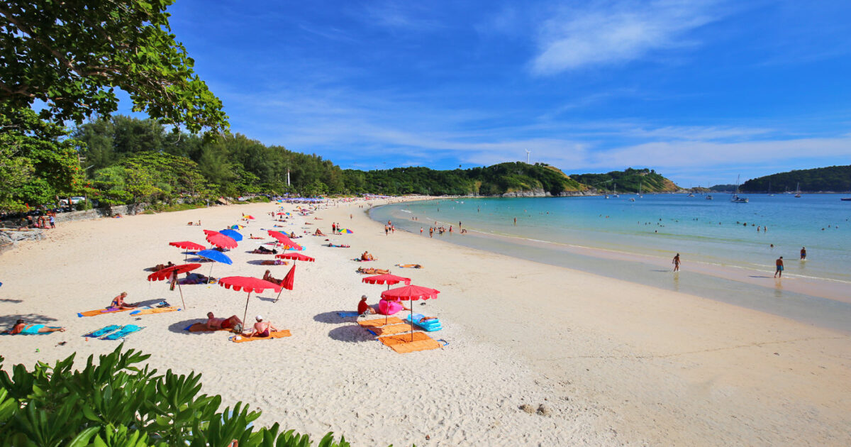 The beach of Nai Harn in Phuket