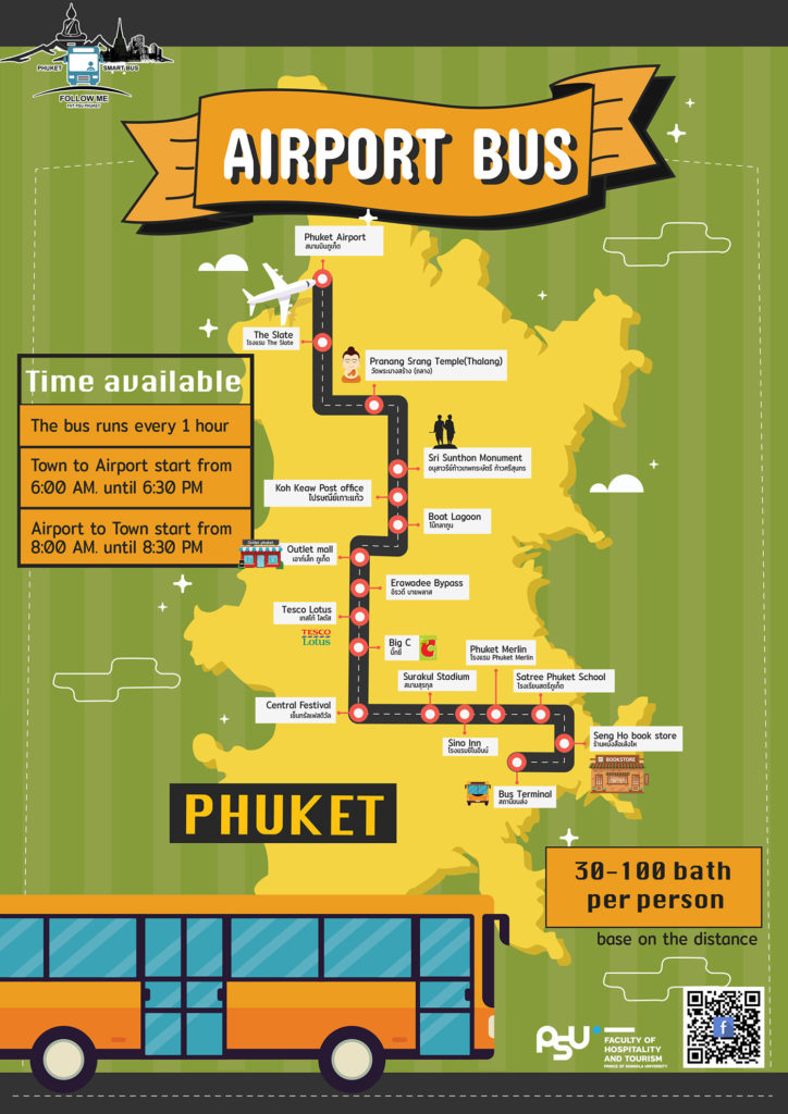 phuket airport bus map