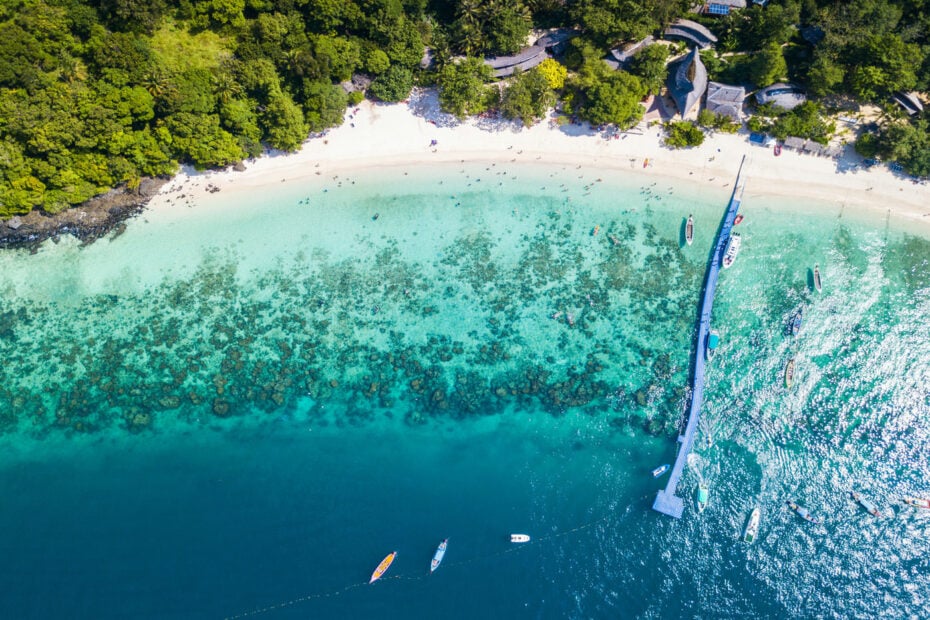 Banana Beach on Coral Island