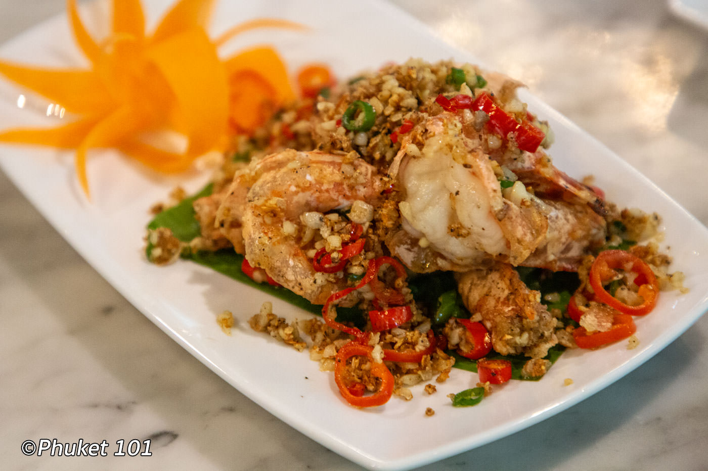 Goong Pad Prik Klua กุ้งผัดพริกเกลือ