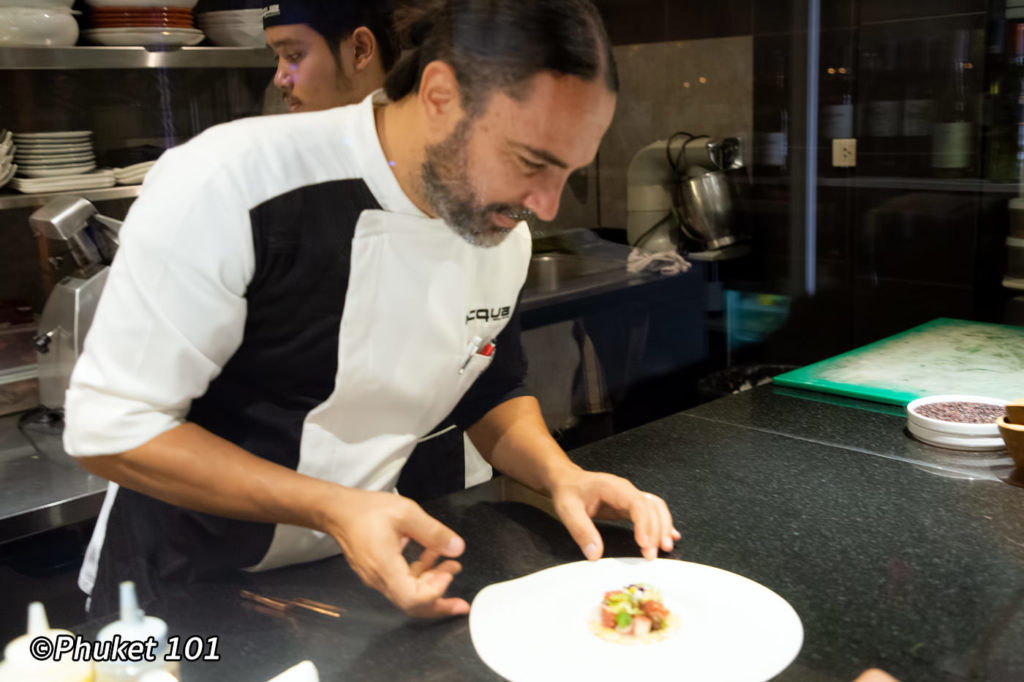 Chef Alessandro at Acqua