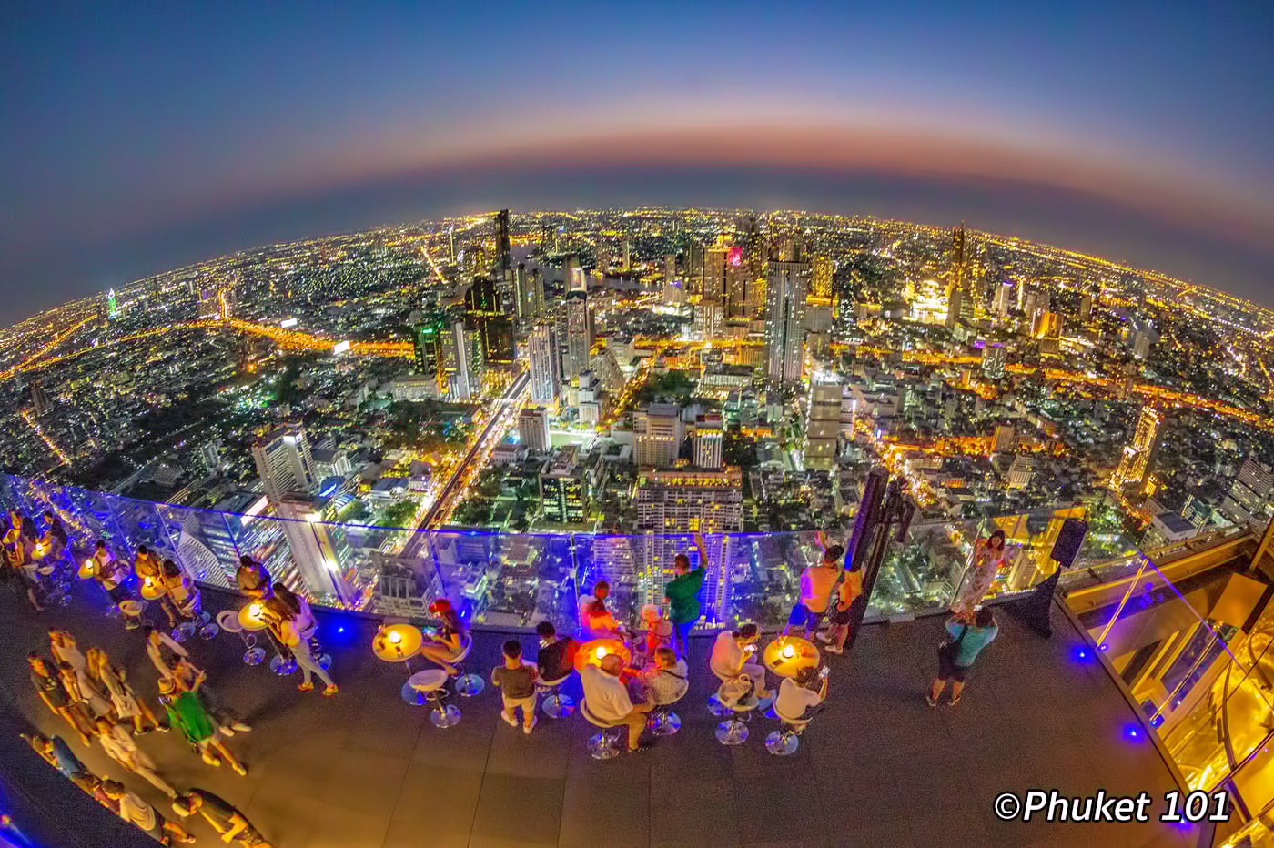 Mahanakorn Skywalk Rooftop Bar in Bangkok