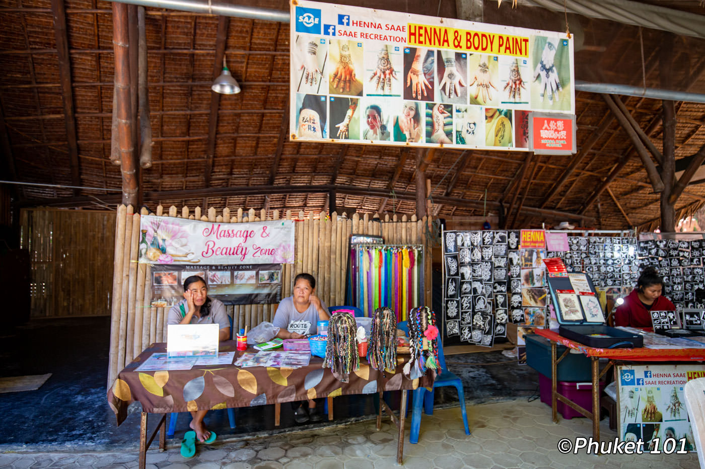 Massage on Banana Beach on Coral Island