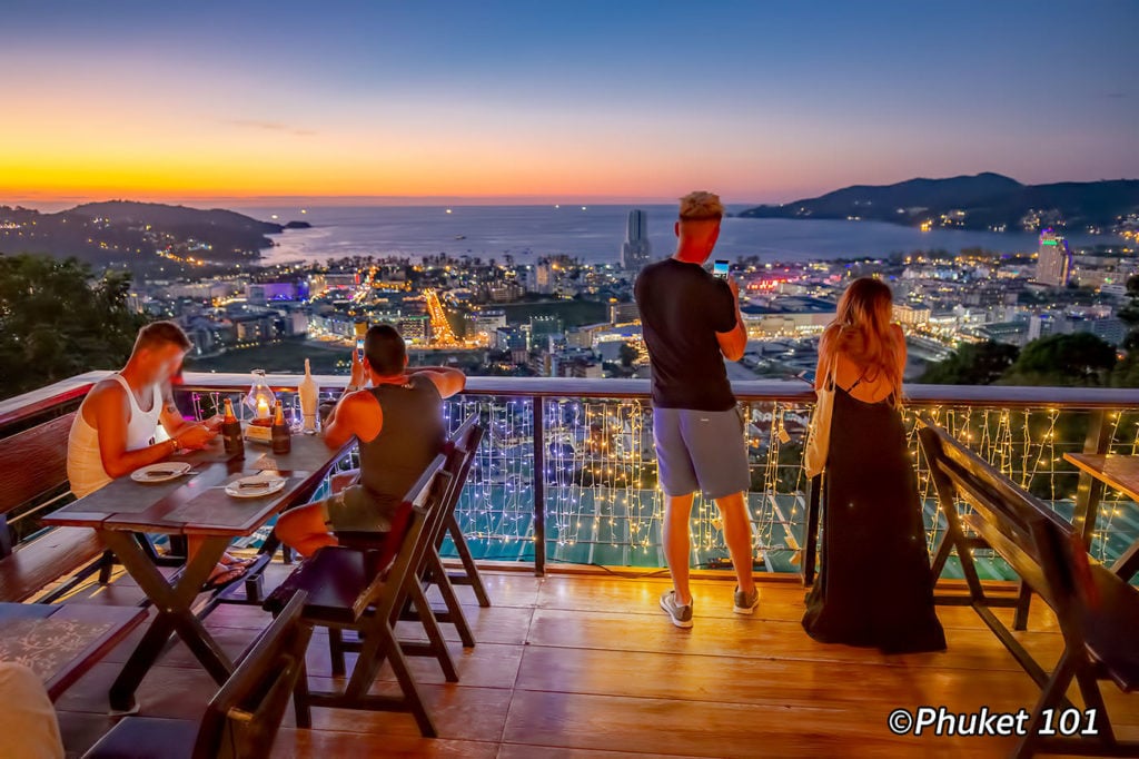 patong sunset view restaurant phuket thailand