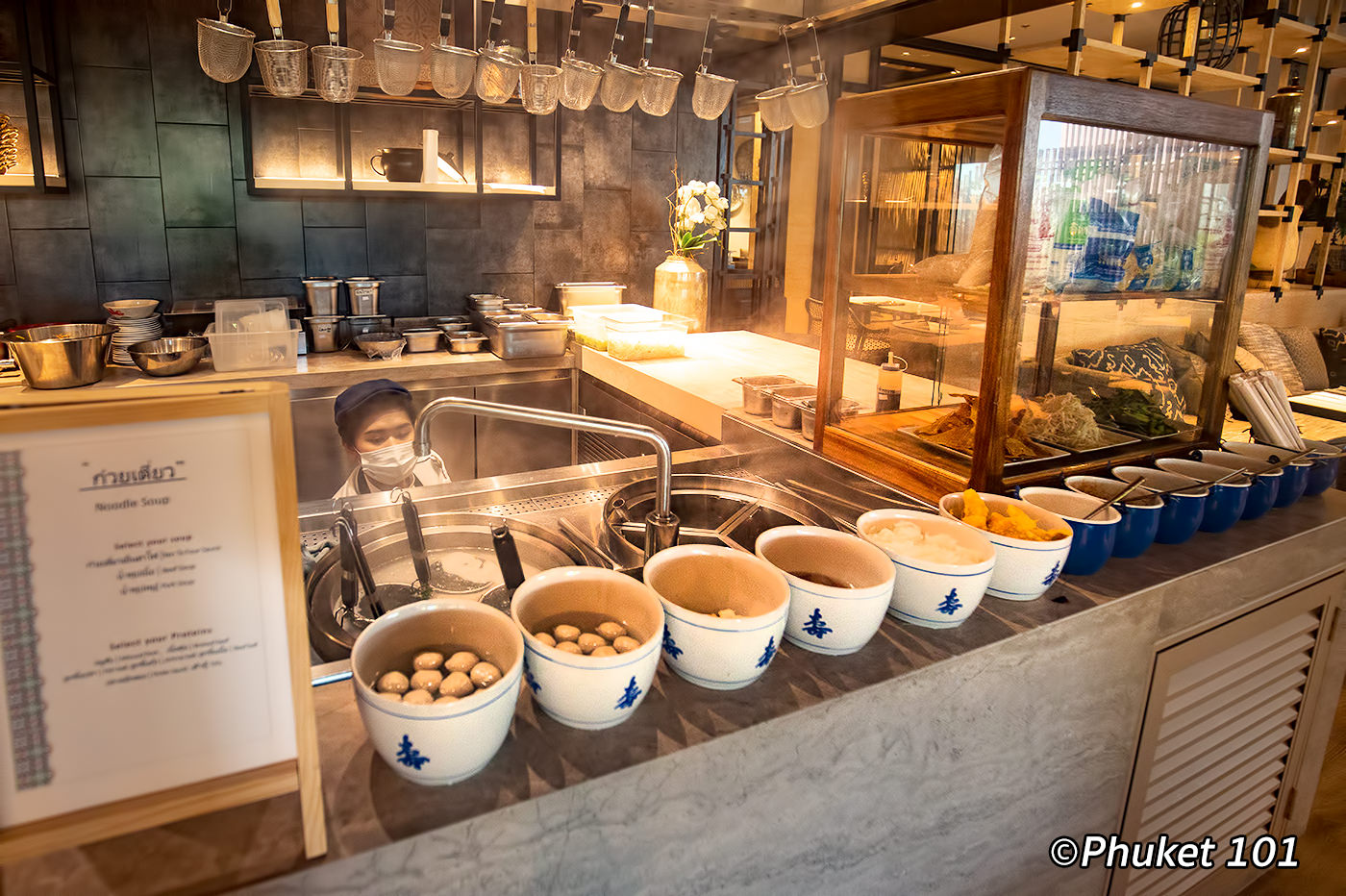 Local Noodle Soup at Chao Leh Restaurant