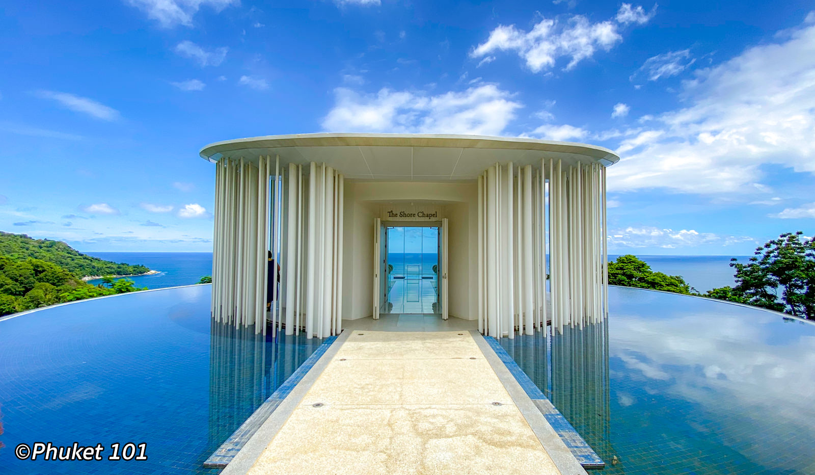 The panoramic chapel at the top of the hill