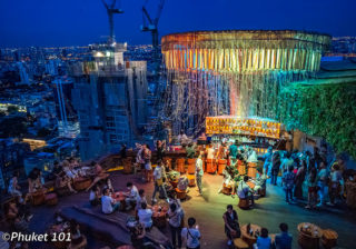 Bar sur le toit Tichuca Bangkok