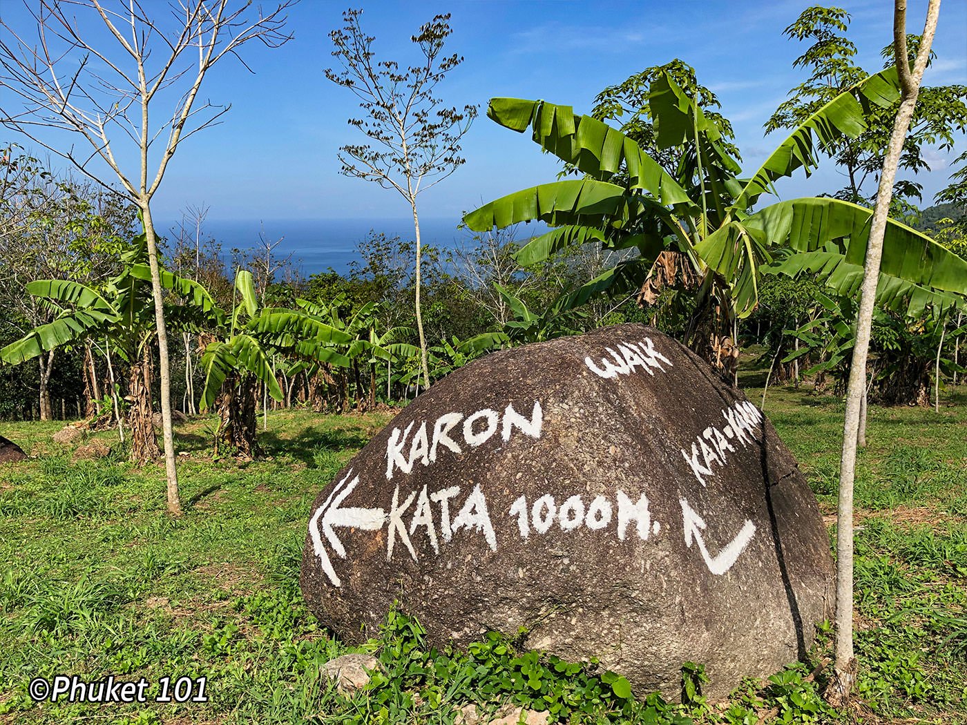 The hike from Karon to Big Buddha is a 2.6 km steep walk