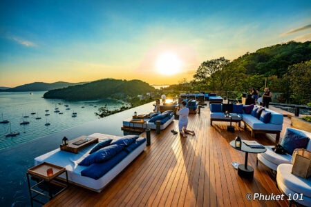 Akoya Rooftop Bar i Ao Yon Beach, Phuket