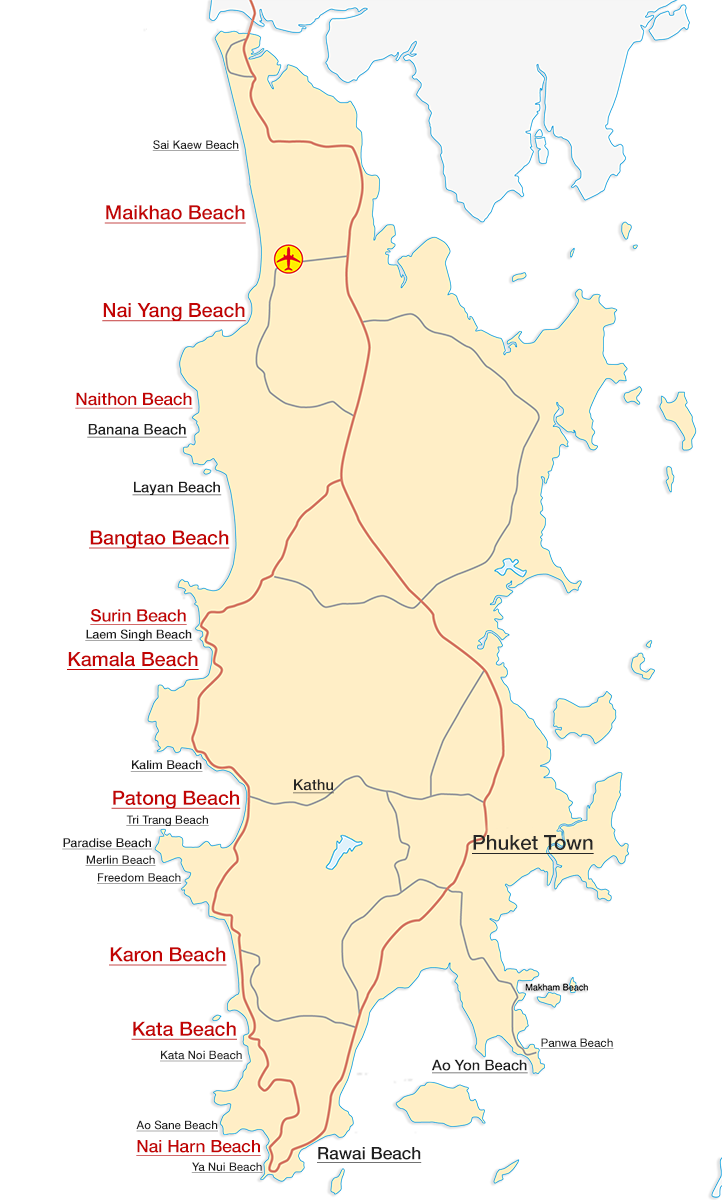 Mapa de playas y guía de viaje