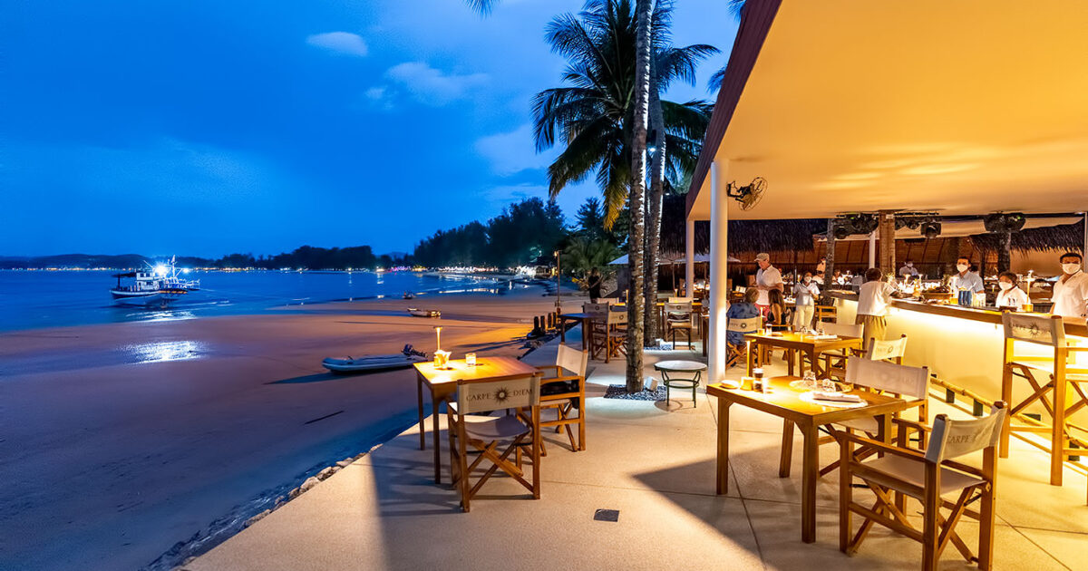 Carpe Diem Beach Club on Bang Tao Beach, Phuket, Thailand