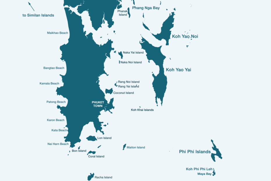 phuket islands map with descriptions 2