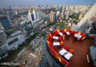 Red Sky Rooftop Restaurant and Bar in Bangkok