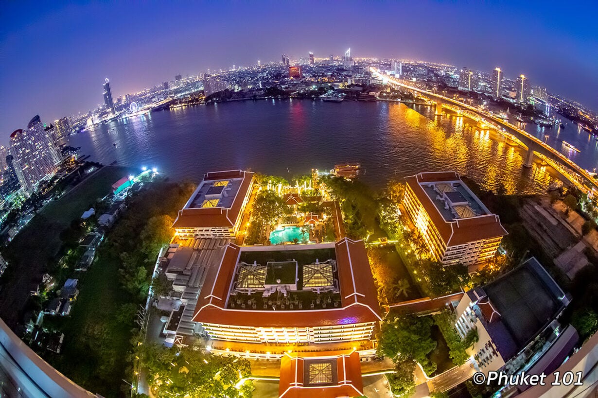 Seen Rooftop Bar - Riverside View From Thonburi Side