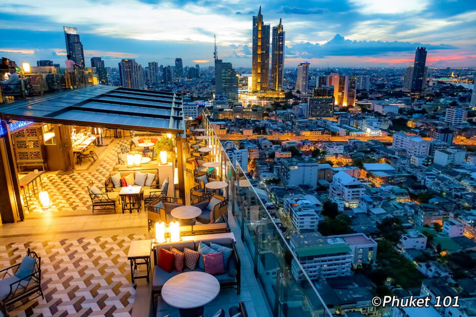 Yao Rooftop Bar at Marriott Bangkok Surawongsee