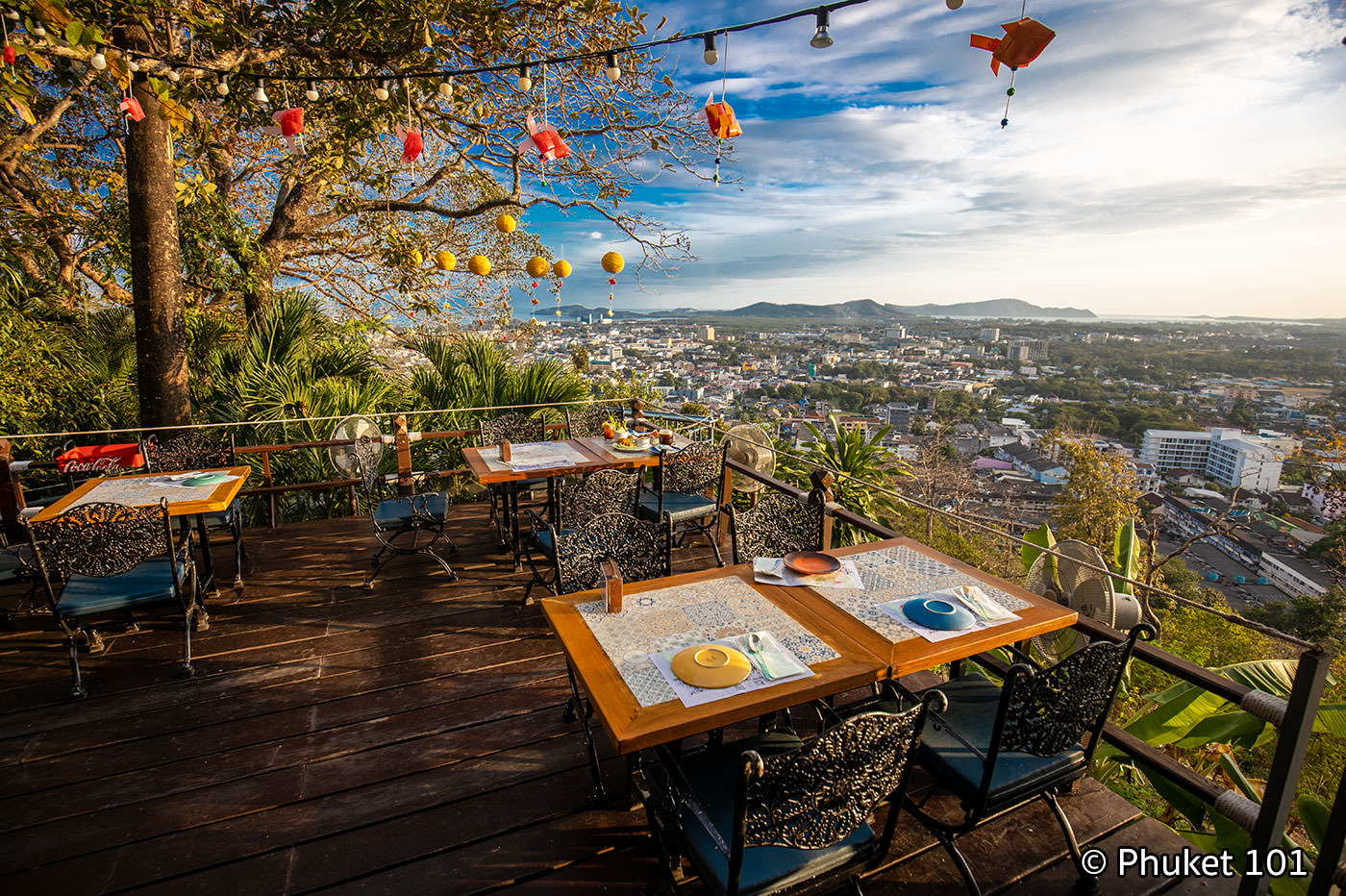 Tung Ka Cafe on Khao Rang Hill in Phuket Town