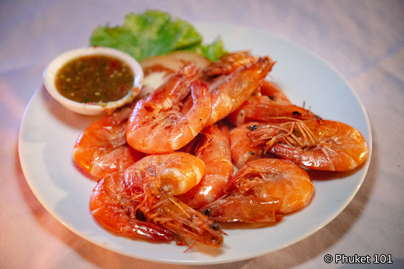 baan chom view shrimps