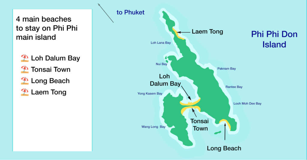Tonsai bay in phi phi island phuket 101