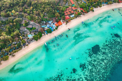 Laem Tong Beach or Laemtong bay in koh Phi Phi