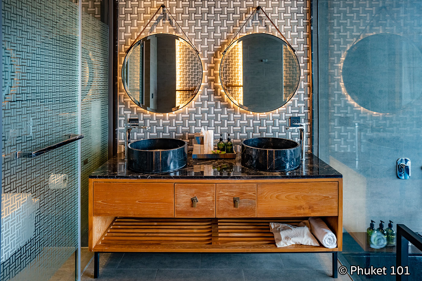 noku phuket bedroom bathroom