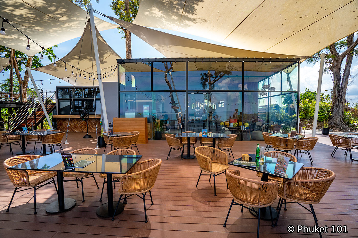 Starbucks rooftop on Koh Sirey in Phuket