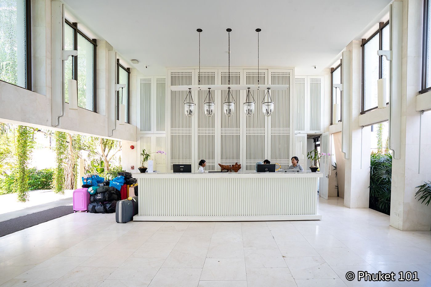 The reception at Proud Phuket