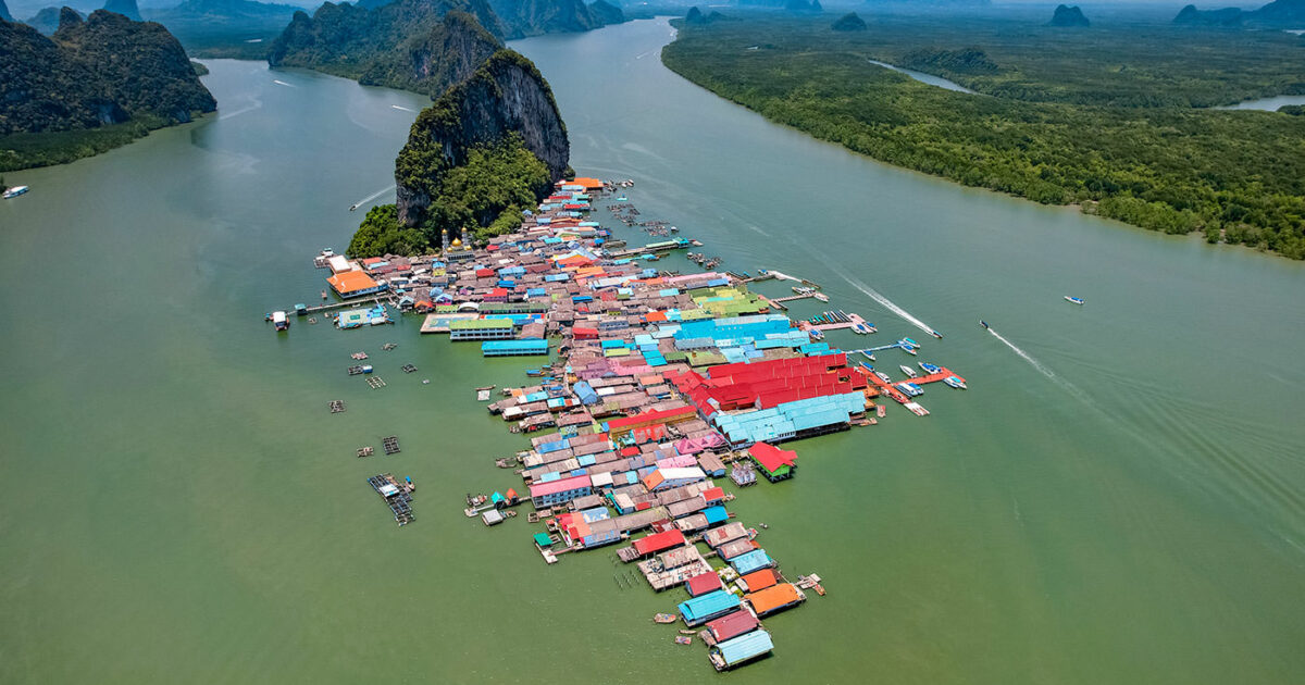 Koh Panyi Village (Koh Panyee) in Phang Nga Bay, Thailand