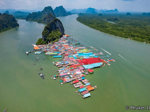 Koh Panyi Village (Koh Panyee) in Phang Nga Bay, Thailand
