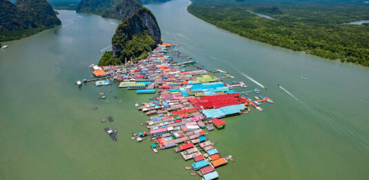 Koh Panyi Village (Koh Panyee) in Phang Nga Bay, Thailand