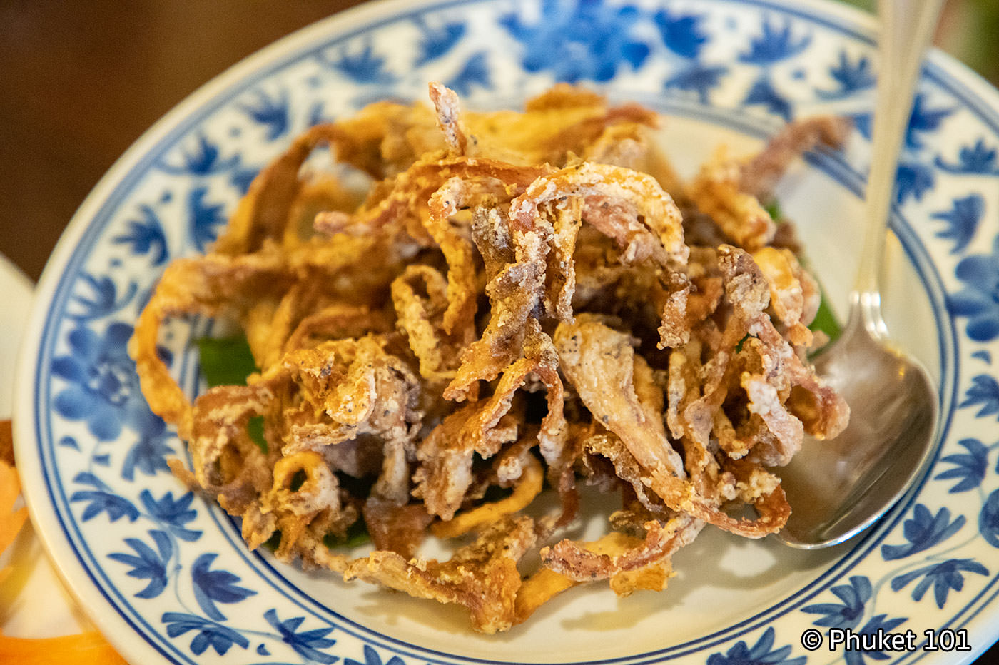 funghi fritti in un ristorante Chun