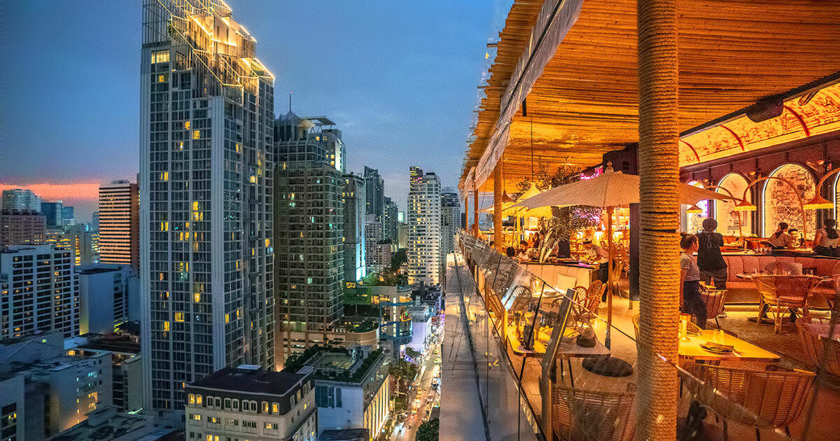 Pastel Rooftop Bar and Restaurant in Bangkok