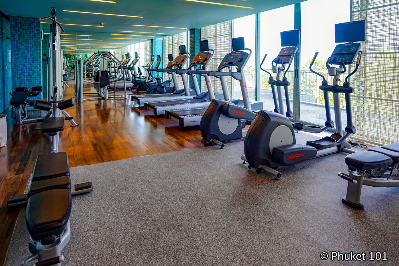 The fitness room at COMO Point Yamu in Phuket