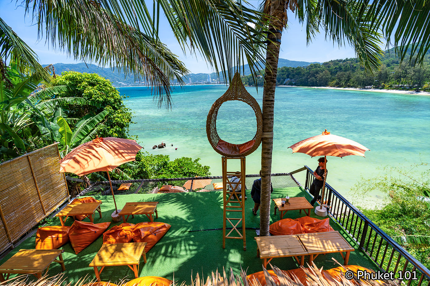 The Cozy Cafe above Tri Trang Beach in Phuket