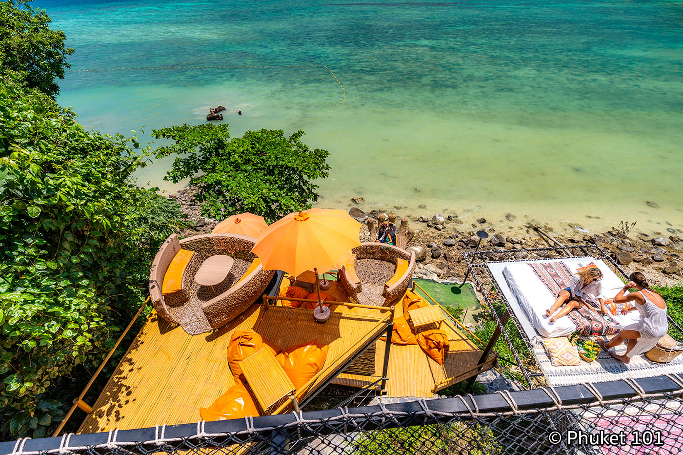 The Cozy Cafe above Tri Trang Beach in Phuket