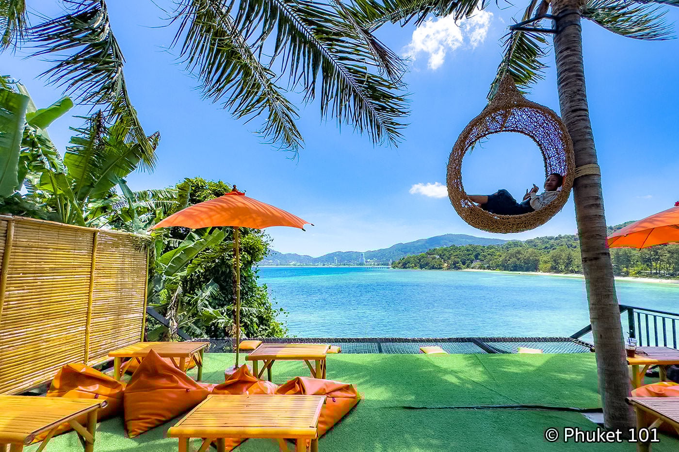 The Cozy Cafe above Tri Trang Beach in Phuket