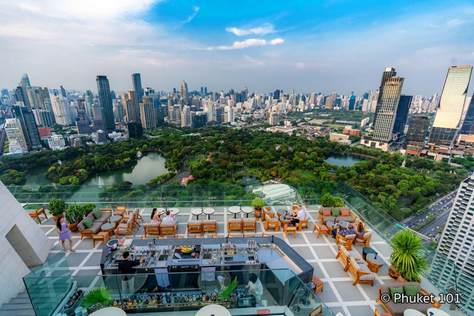 Spire Rooftop Bar at Dusit Thani Bangkok