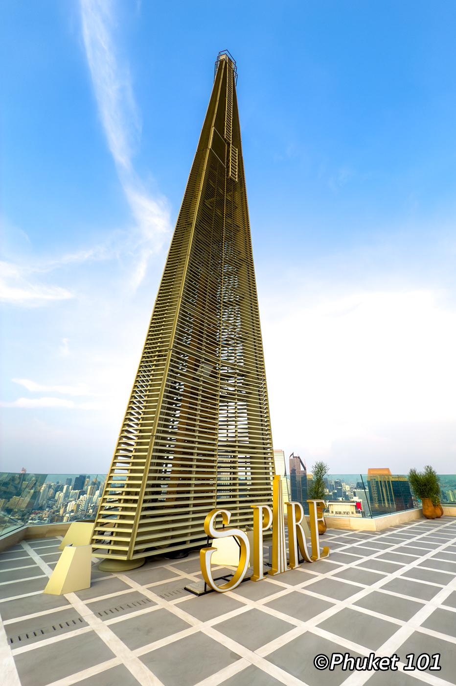 Spire Rooftop Bar at Dusit Thani Bangkok