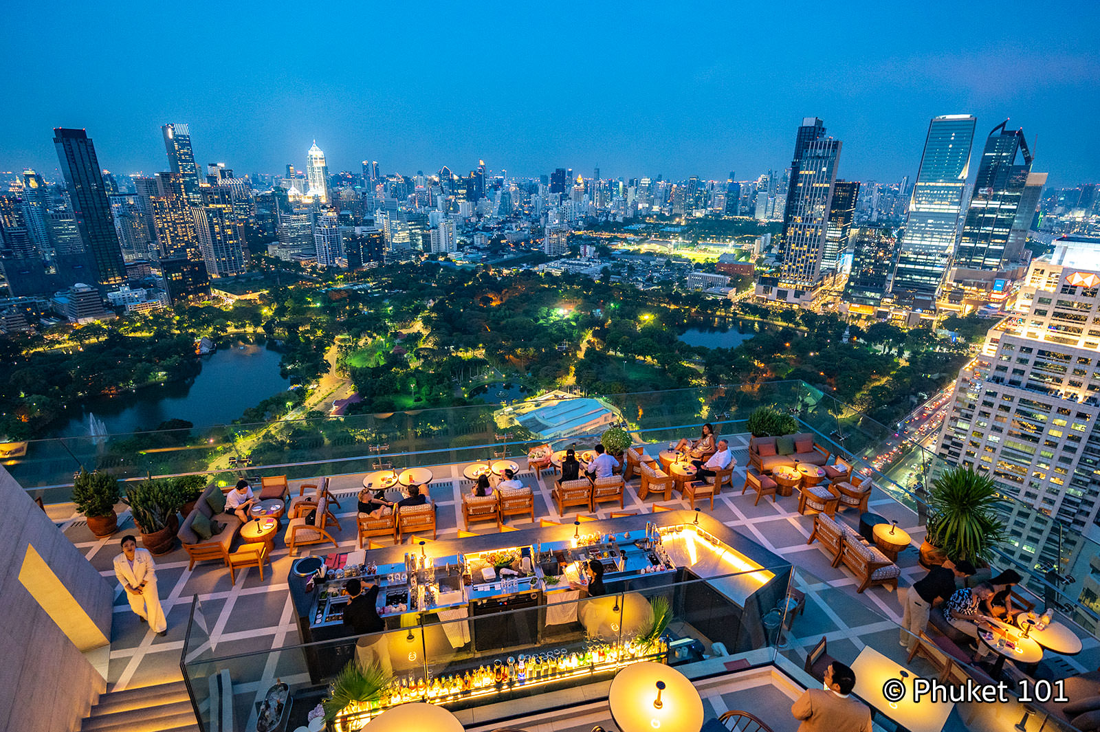Spire Rooftop Bar at Dusit Thani Bangkok